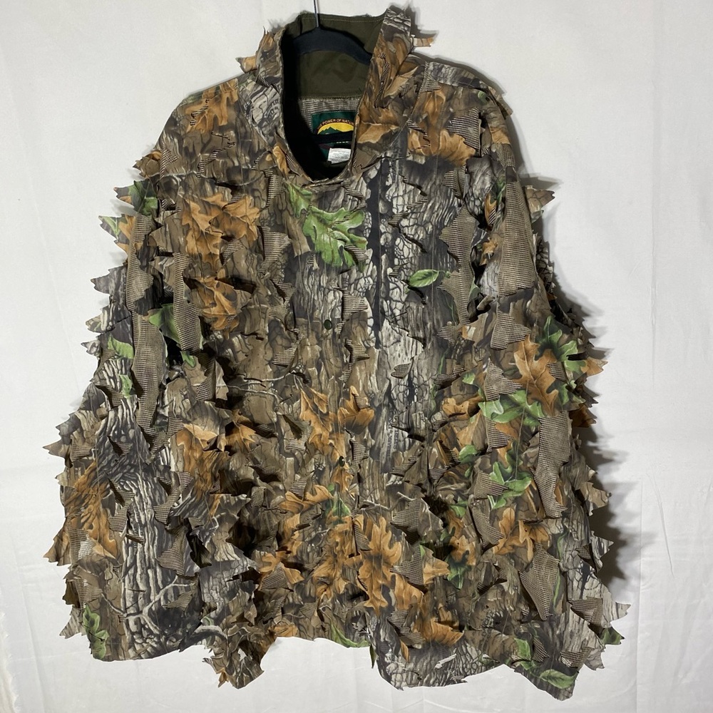 Green Trail Hard Woods Camouflage Leafy Suit Gillie Suit Camo Suit L/XL - Picture 6 of 16
